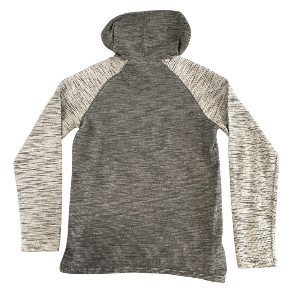 Free Planet L/S Medium Weight Pullover Kangaroo Pocket Hoodie Womens Size M Gray - Picture 7 of 11